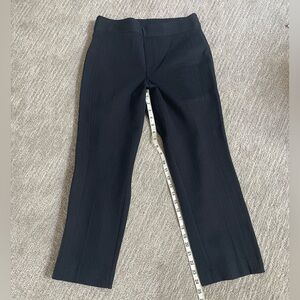 SPANX Perfect Ponte Pant in Navy Pinstripe